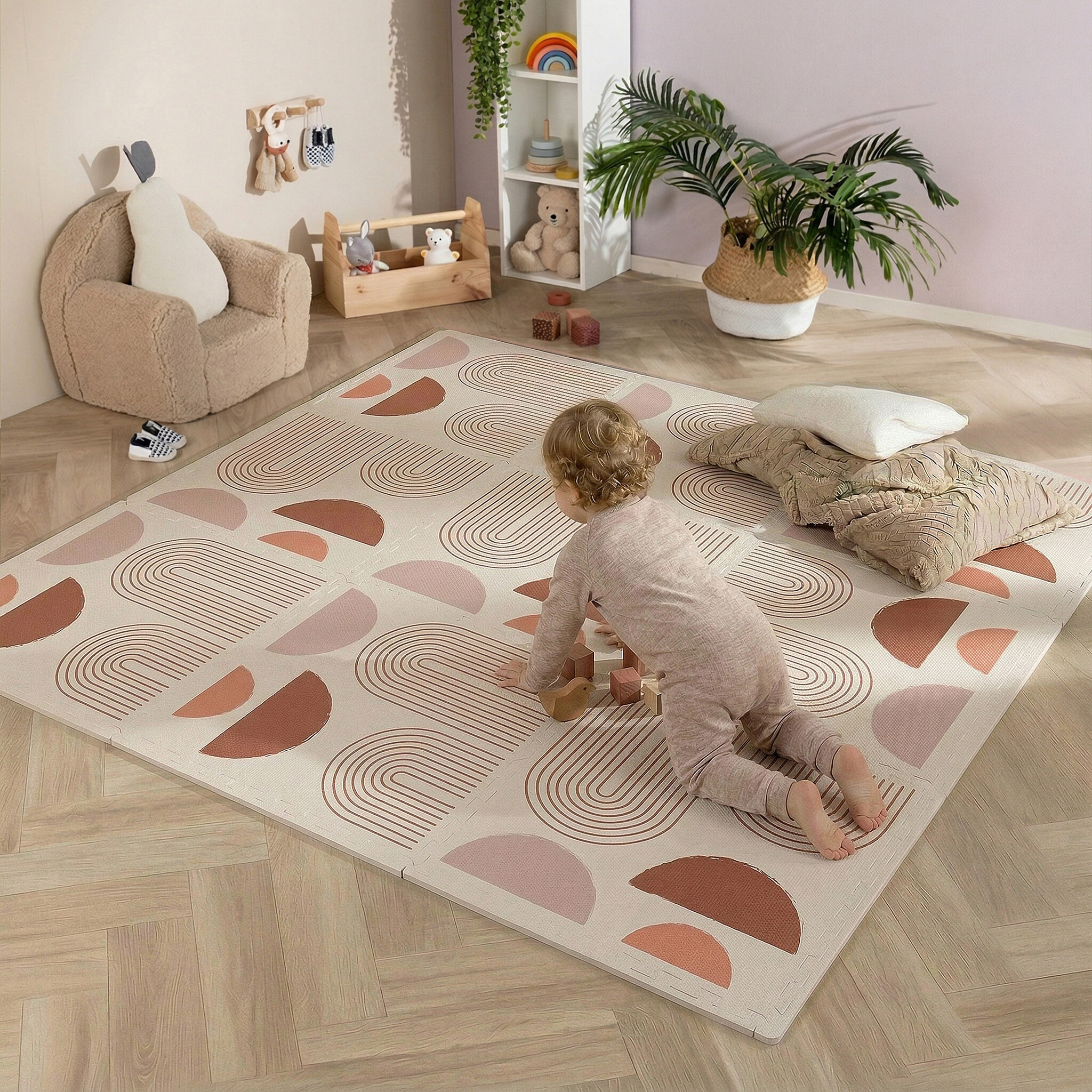 Foam Puzzelmat - Alfie XL Arches Creme/Multicolor