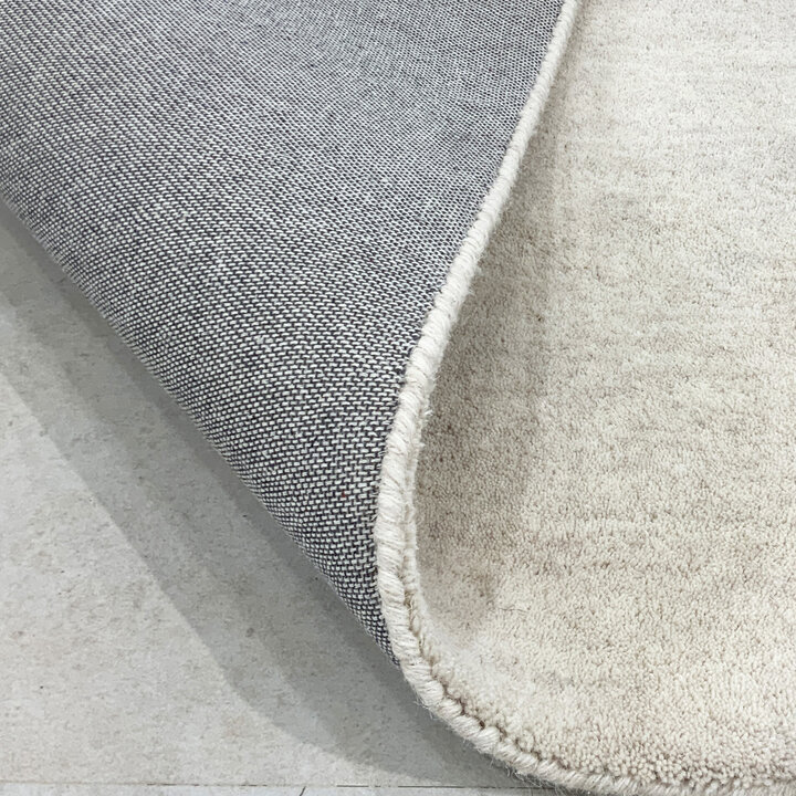 Rond wollen vloerkleed - Leone Wit