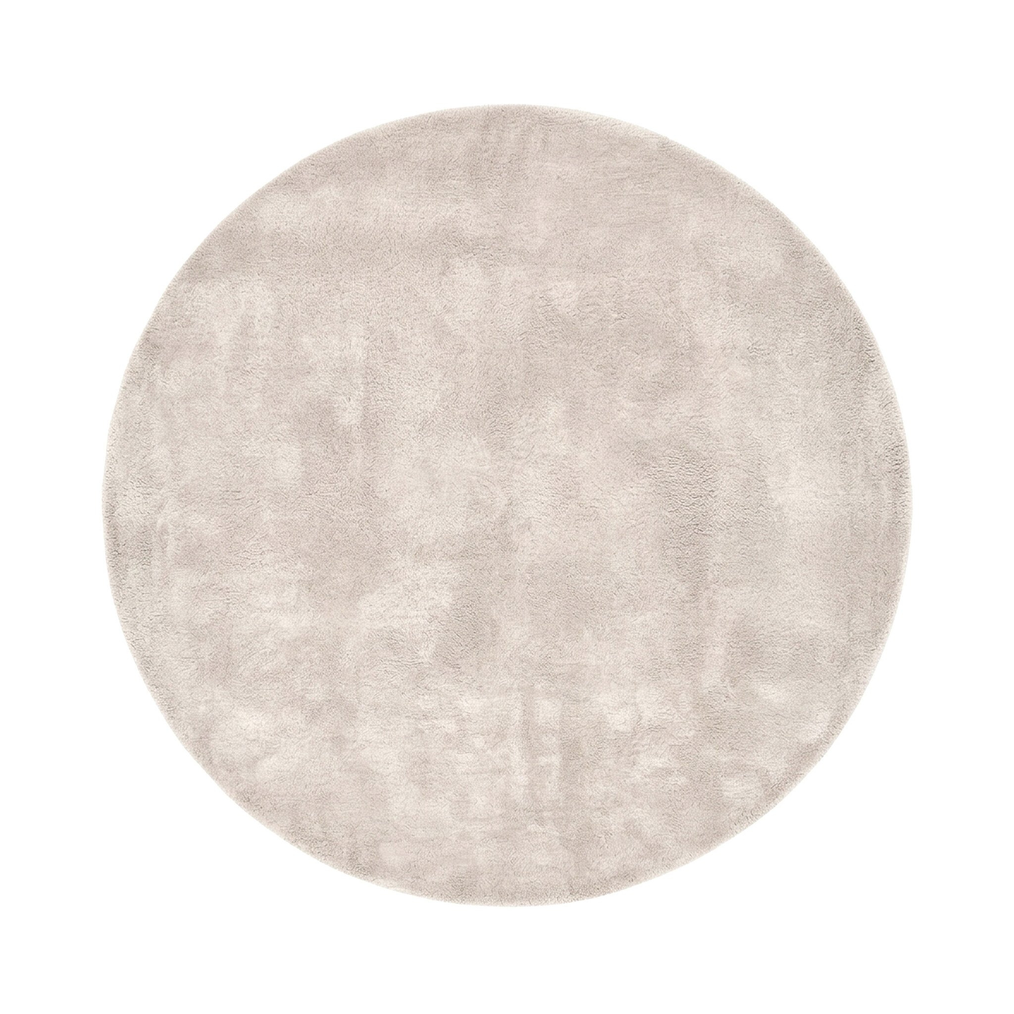 Rond wollen vloerkleed - Leone Wit - sfeer