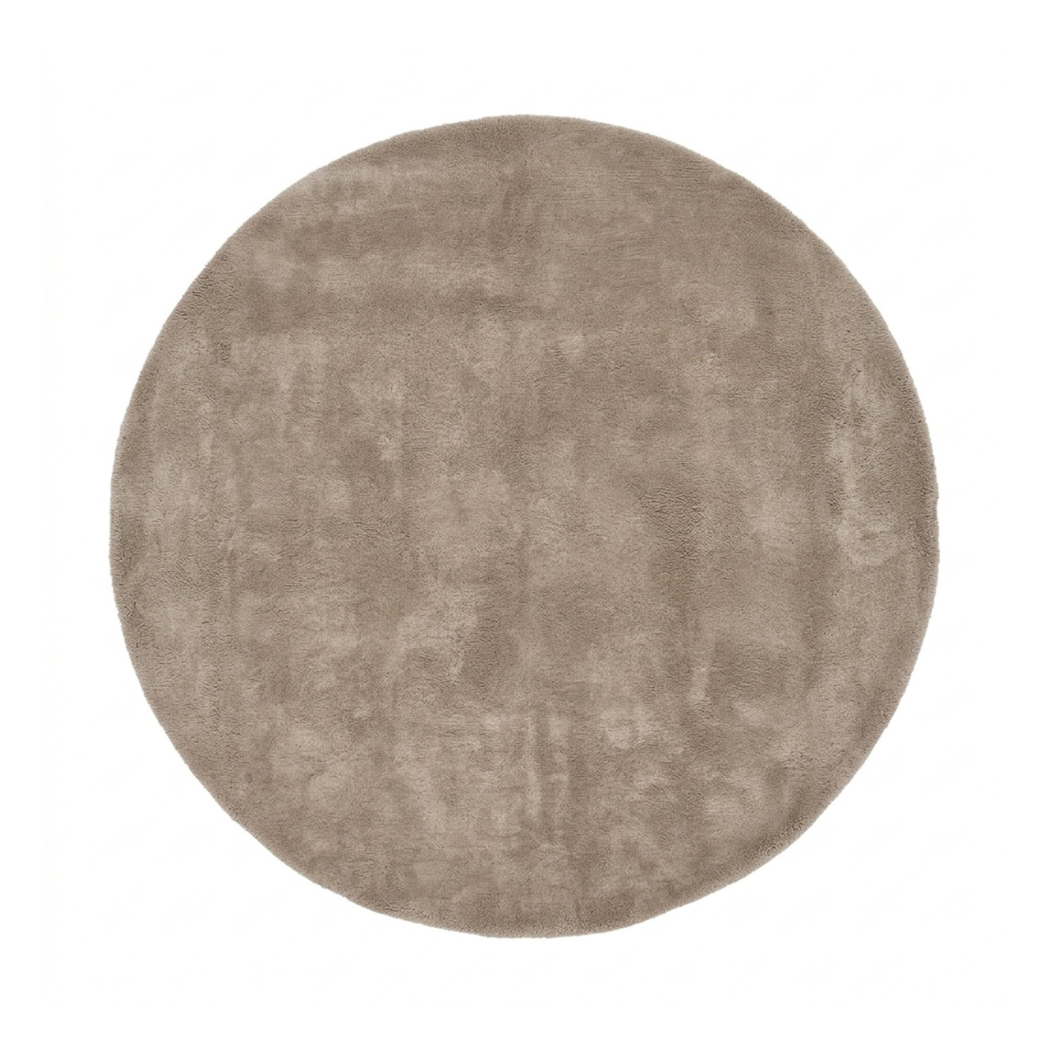 Rond wollen vloerkleed - Leone Taupe - sfeer
