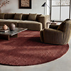 Rond wollen vloerkleed - Leone Rood - thumbnail