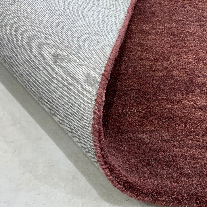 Rond wollen vloerkleed - Leone Rood