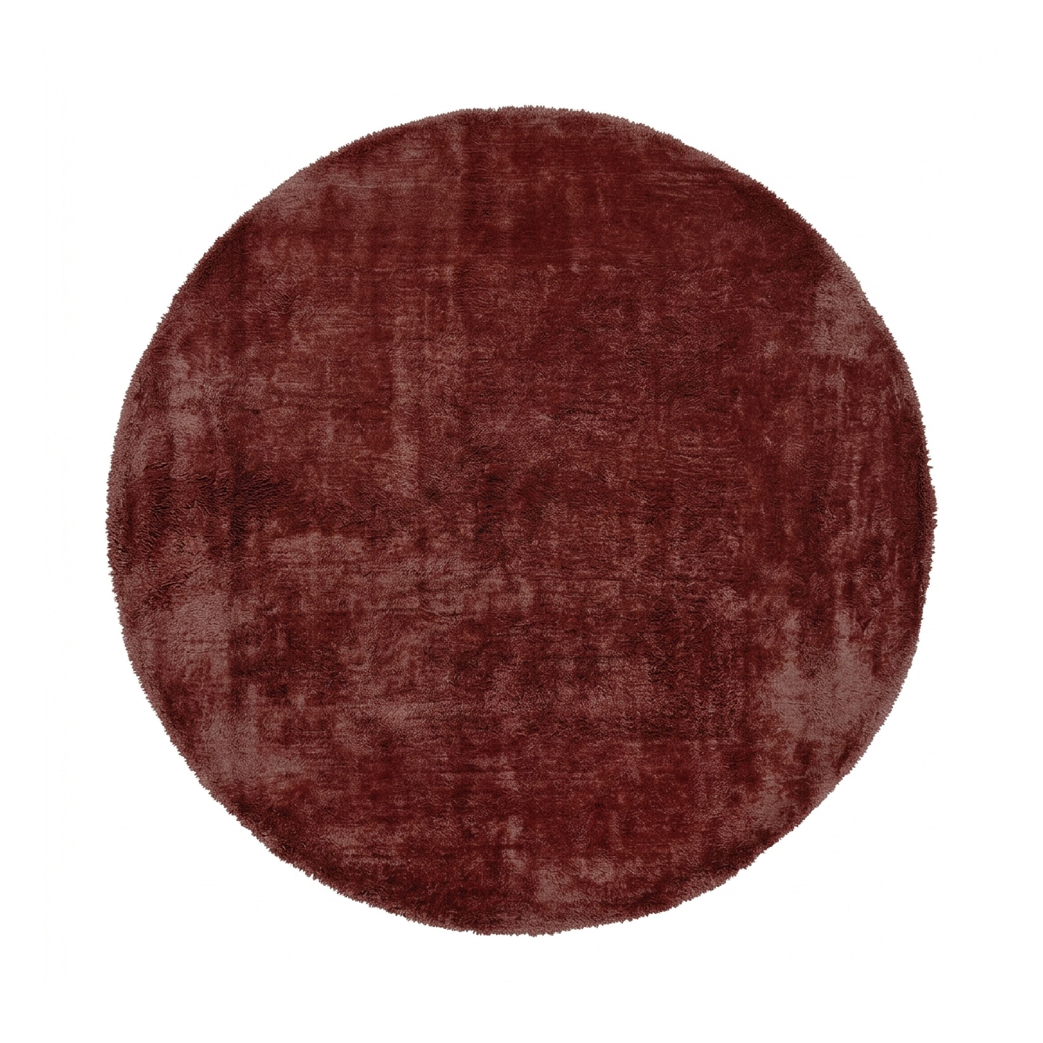 Rond wollen vloerkleed - Leone Rood - sfeer