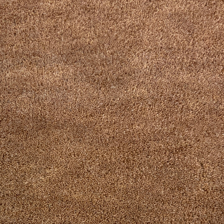 Rond wollen vloerkleed - Leone Bruin