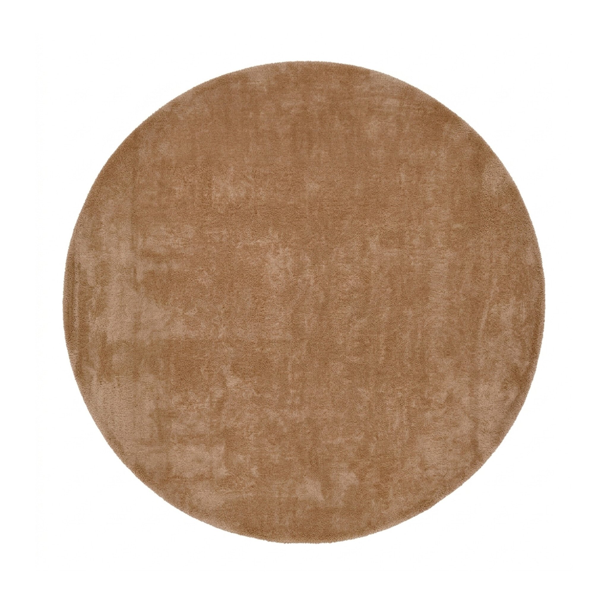 Rond wollen vloerkleed - Leone Bruin - sfeer