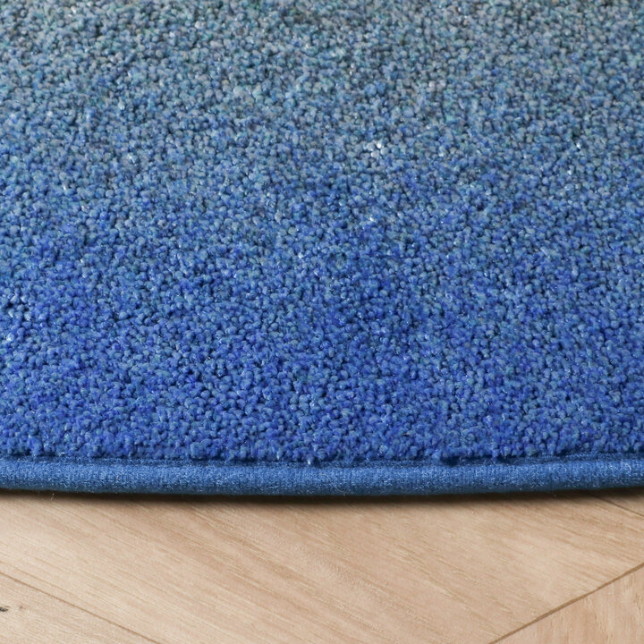 Organisch vloerkleed - Mellow Blauw/Geel