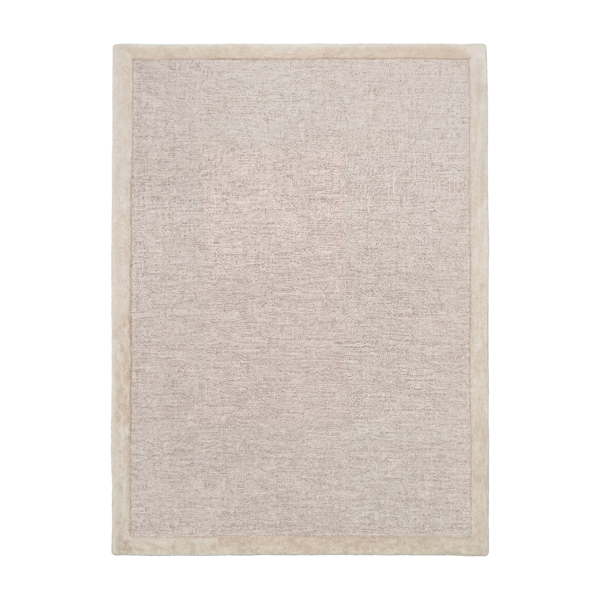 Laagpolig vloerkleed - Elena Border Taupe - sfeer