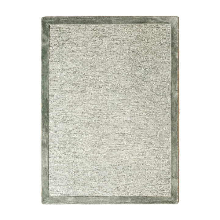 Laagpolig vloerkleed - Elena Border Groen