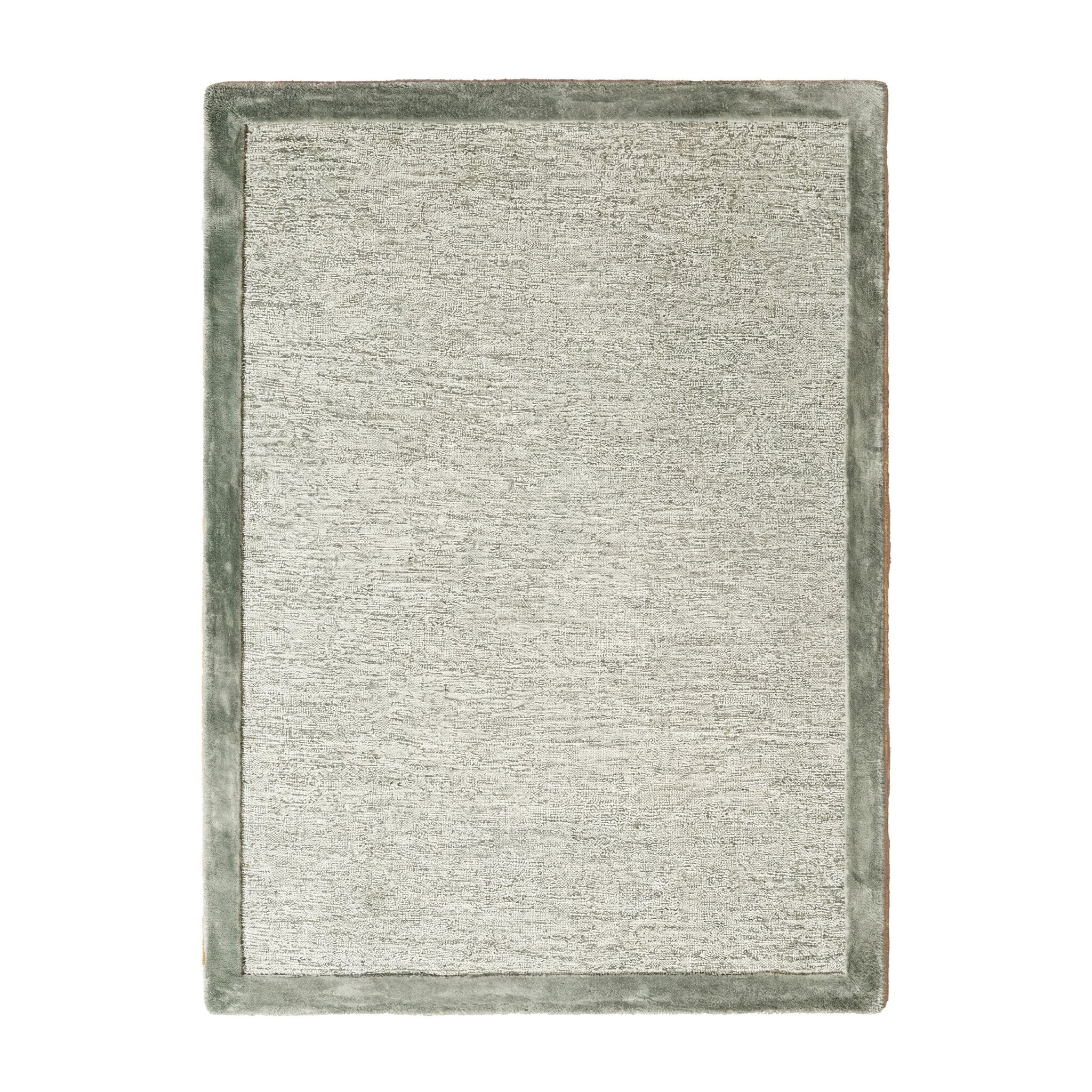 Laagpolig vloerkleed - Elena Border Groen - sfeer