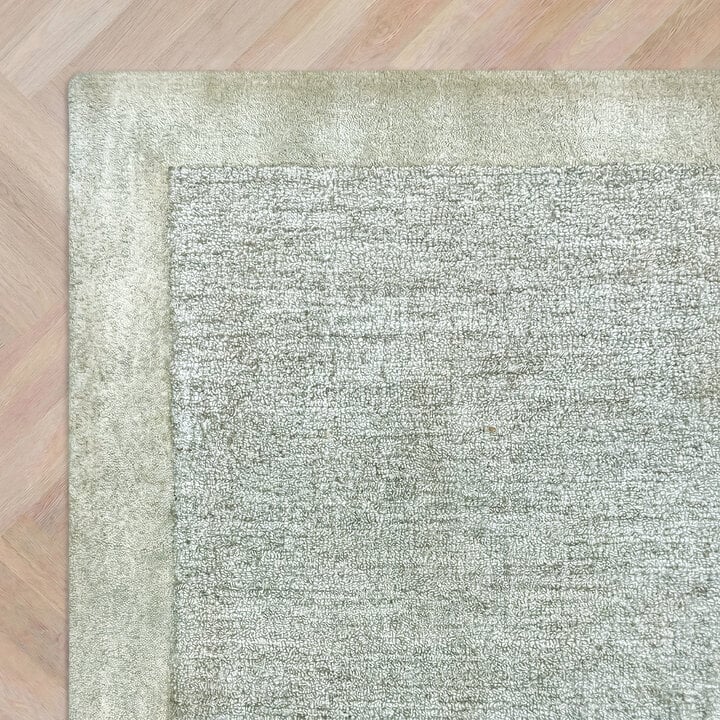 Laagpolig vloerkleed - Elena Border Groen