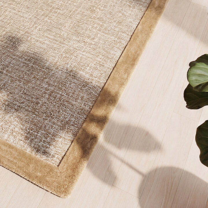 Laagpolig vloerkleed - Elena Border Bruin