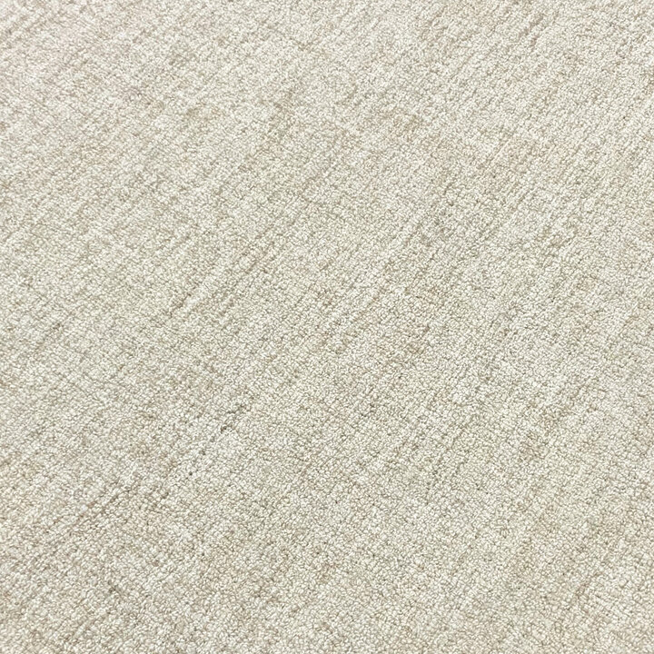 Rond vloerkleed laagpolig - Elena Border Beige