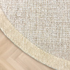 Rond vloerkleed laagpolig - Elena Border Beige - thumbnail 3