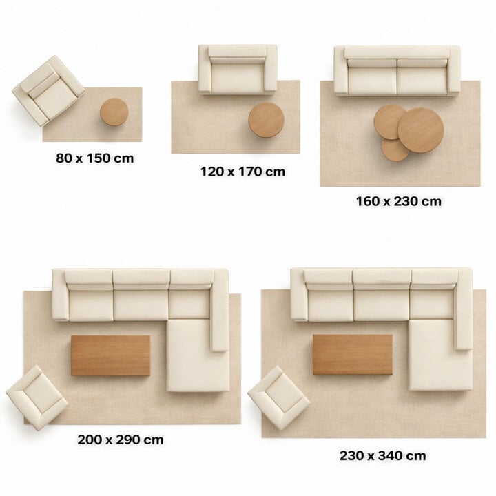 Laagpolig vloerkleed - Juliette Stripes Creme