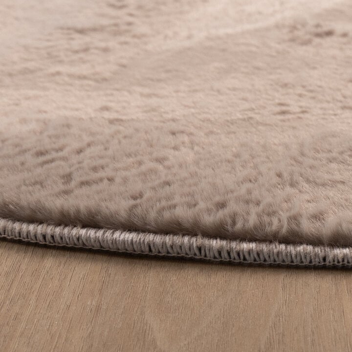 Ovaal laagpolig vloerkleed - Cozy Taupe