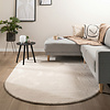 Ovaal laagpolig vloerkleed - Cozy Creme - thumbnail