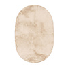 Ovaal laagpolig vloerkleed - Cozy Creme - thumbnail 1