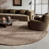Rond wollen vloerkleed - Leone Taupe - thumbnail