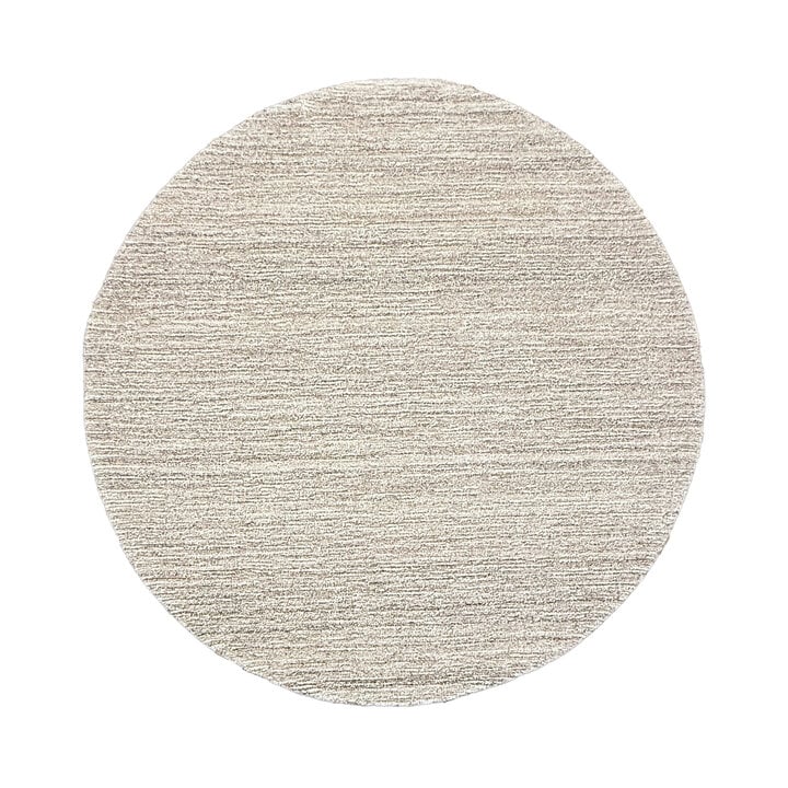 Rond wollen vloerkleed - Pedro Bruin/Gemeleerd