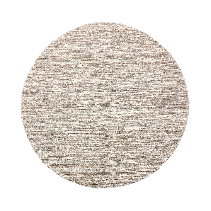 Rond wollen vloerkleed - Pedro Taupe/Gemeleerd