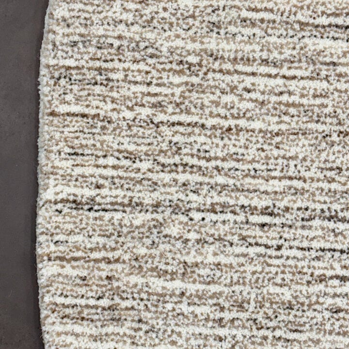 Rond wollen vloerkleed - Pedro Taupe/Gemeleerd