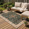 Vintage buitenkleed - Santo Flora Donkergroen - thumbnail