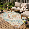 Vintage buitenkleed - Santo Mandala Lichtblauw - thumbnail
