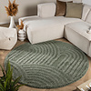 Rond Scandinavisch vloerkleed - Lova Arches Groen  - thumbnail