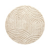 Rond Scandinavisch vloerkleed - Lova Arches Beige  - thumbnail 1