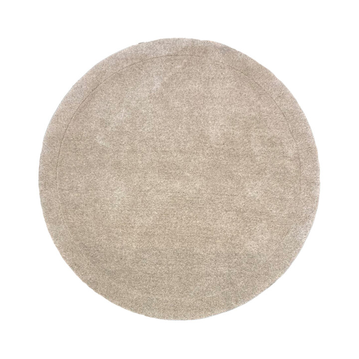 Rond vloerkleed - Isara Border Creme