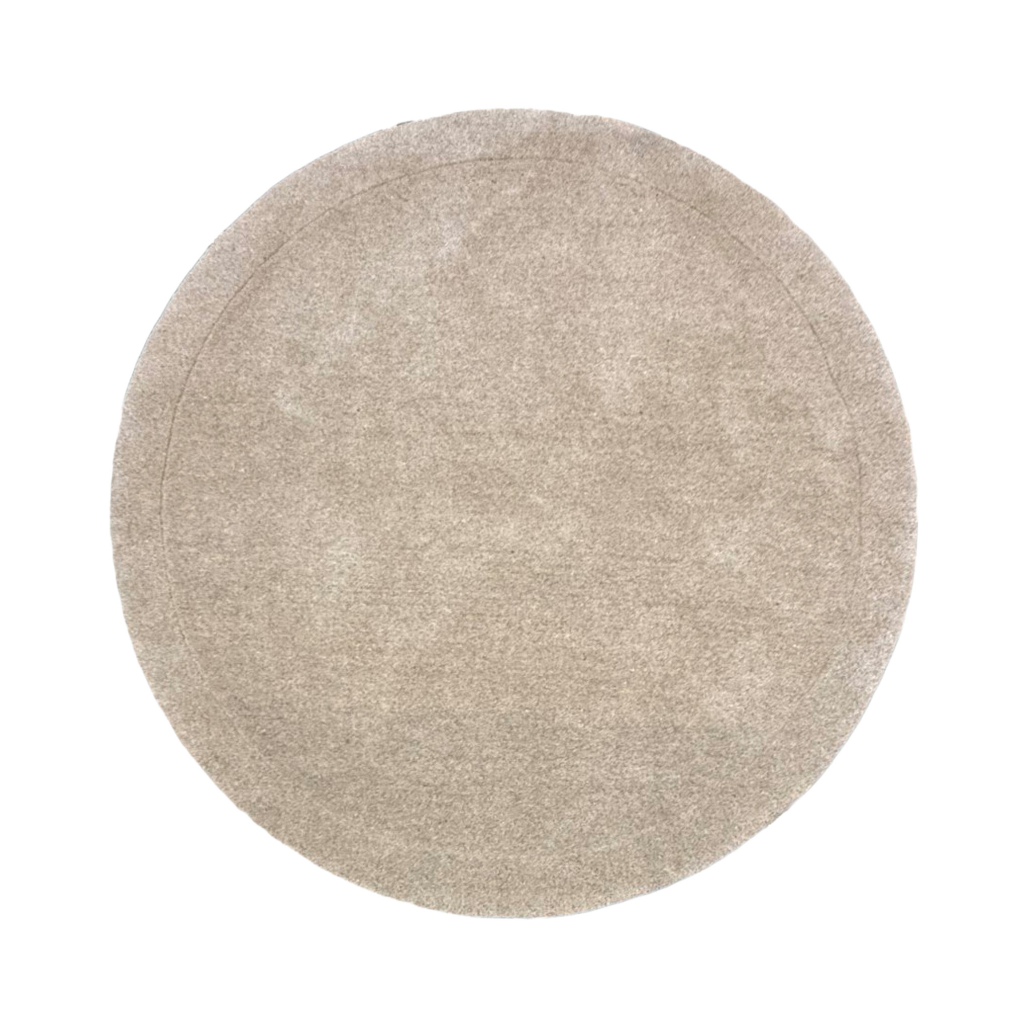 Rond vloerkleed - Isara Border Creme - sfeer