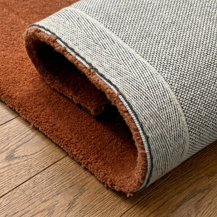 Wollen vloerkleed - Isara Border Terracotta