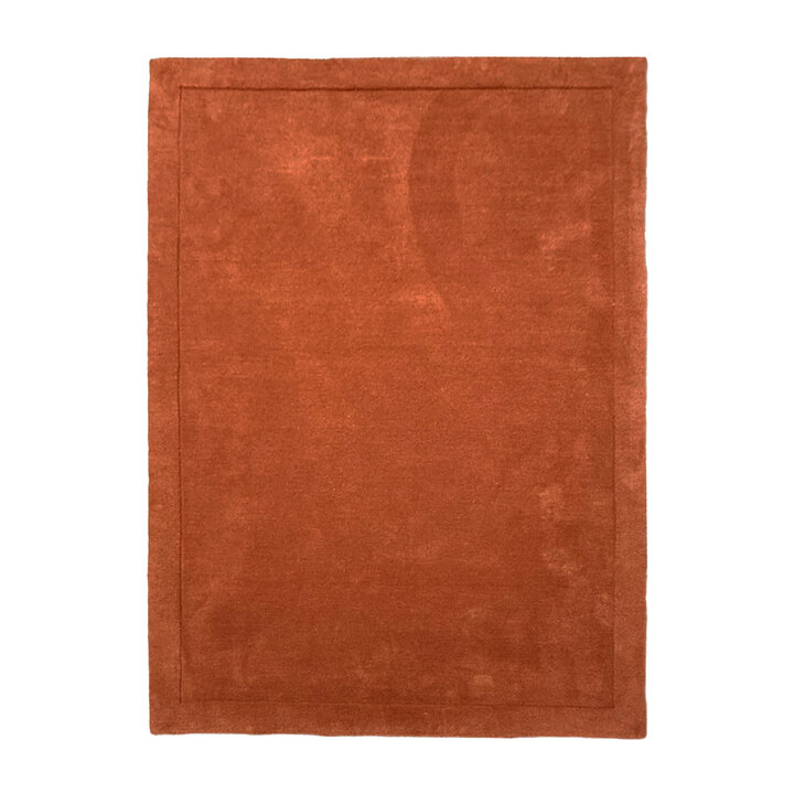 Wollen vloerkleed - Isara Border Terracotta