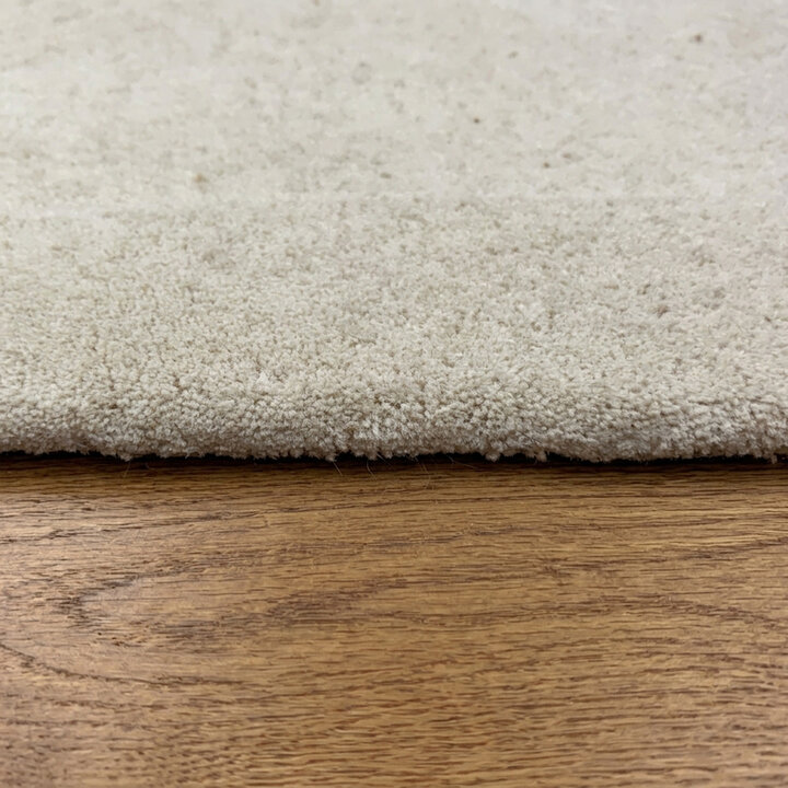 Wollen vloerkleed - Isara Border Wit