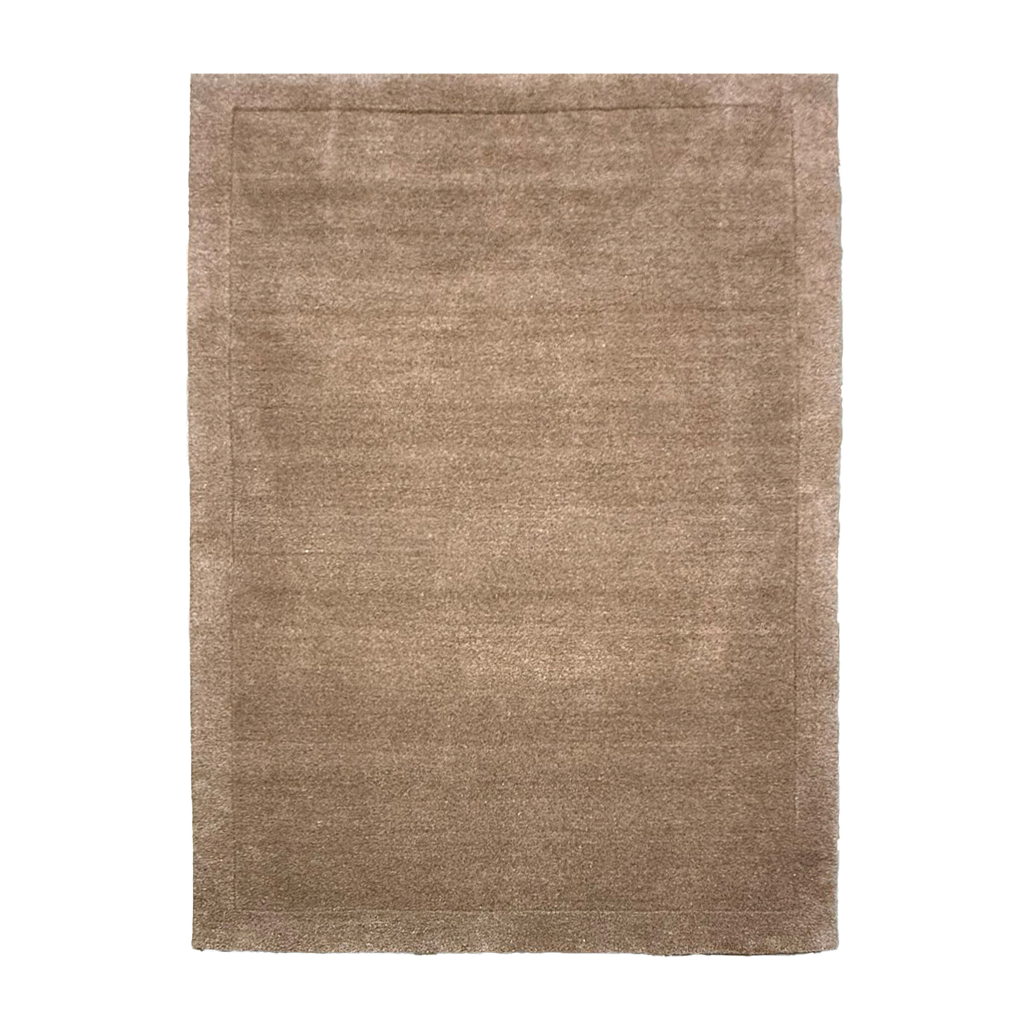 Wollen vloerkleed - Isara Border Bruin - sfeer