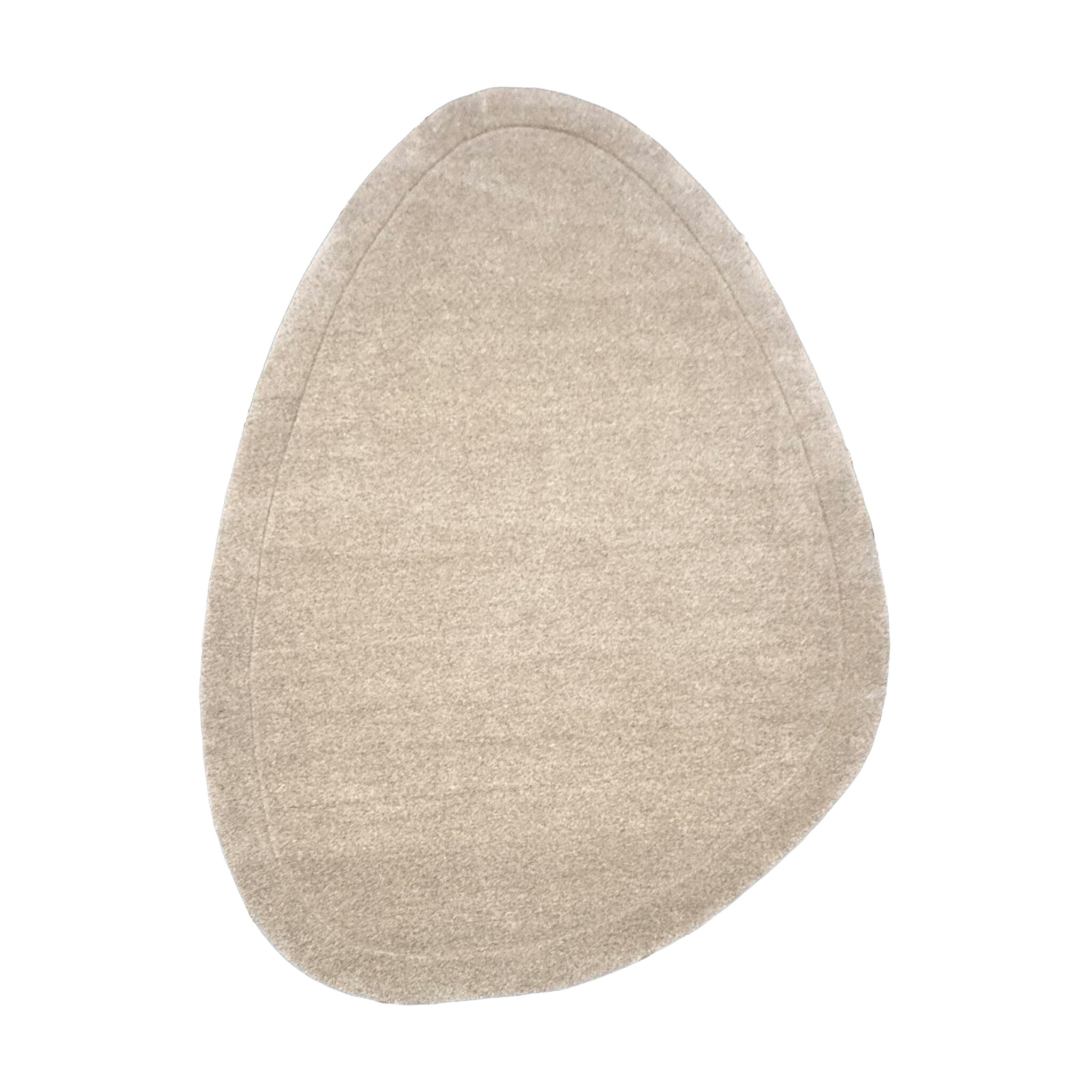 Organisch vloerkleed - Isara Border Creme - sfeer
