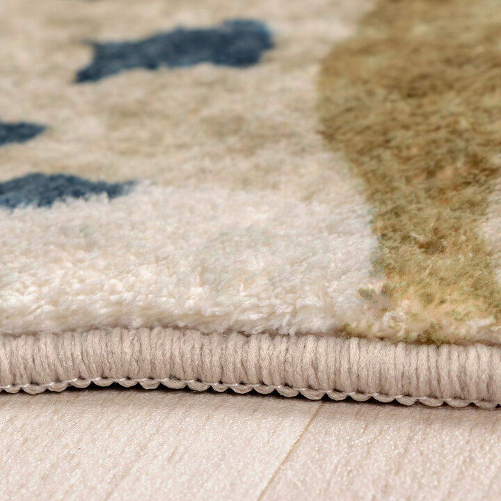 Wasbaar kindervloerkleed - Wild Panter Naturel
