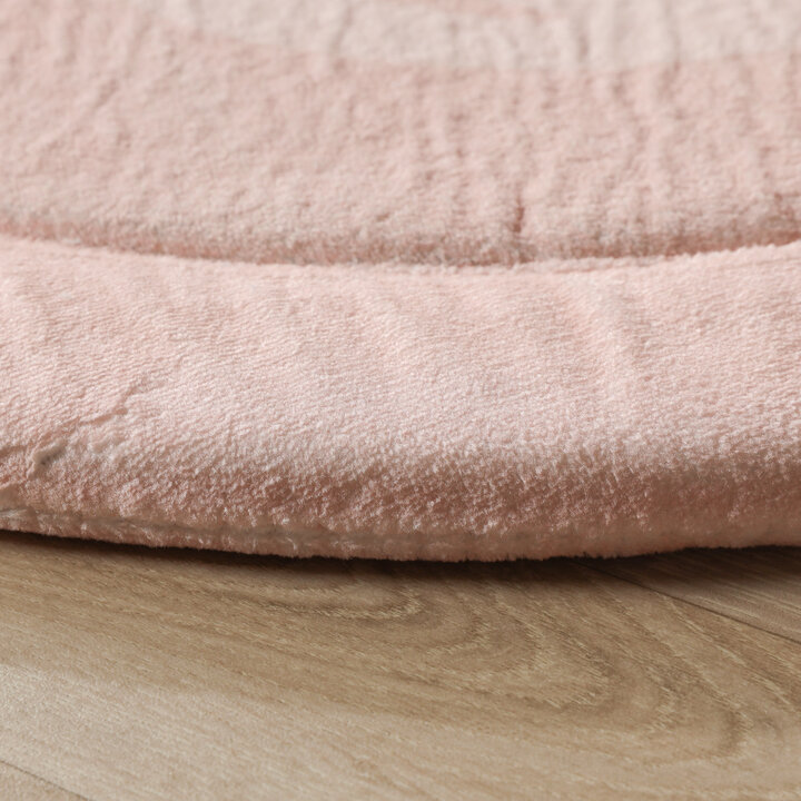 Rond wasbaar speelkleed - Flo Roze