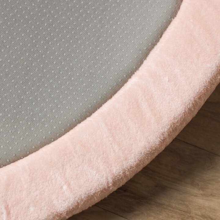 Rond wasbaar speelkleed - Flo Roze