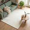 Scandinavisch vloerkleed - Charm Waves Wit - thumbnail