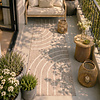 In- & Outdoor loper - Sierra Curves Beige/Creme - thumbnail