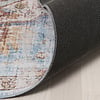 Rond oosters vloerkleed - Leyla Medaillon Lichtblauw - thumbnail 5