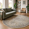 Rond oosters vloerkleed - Leyla Medaillon Taupe - thumbnail