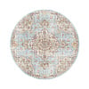 Rond oosters vloerkleed - Leyla Medaillon Lichtblauw - thumbnail 1