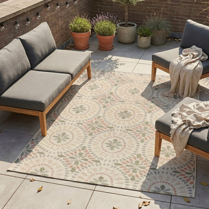 In & Outdoorkleed - Ranch Mandala Beige