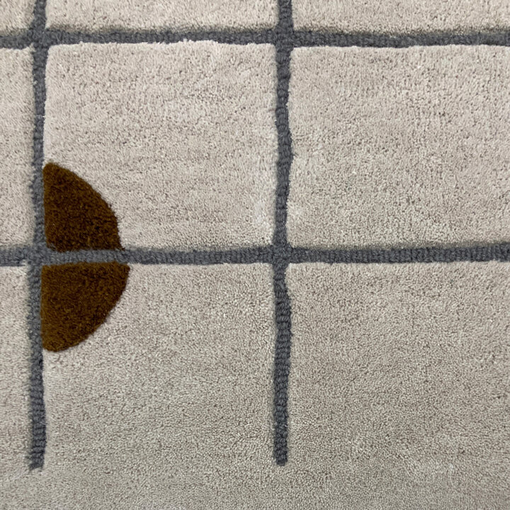 Geometrisch vloerkleed  - Brunello Circles Geel