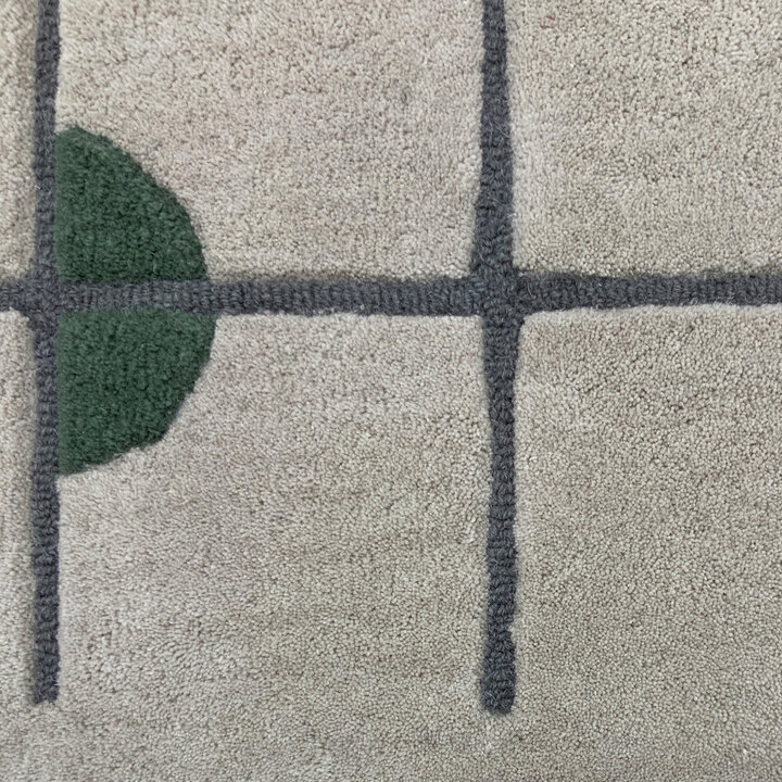 Geometrisch vloerkleed  - Brunello Circles Groen 