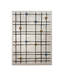 Geometrisch vloerkleed  - Brunello Dots Multicolor