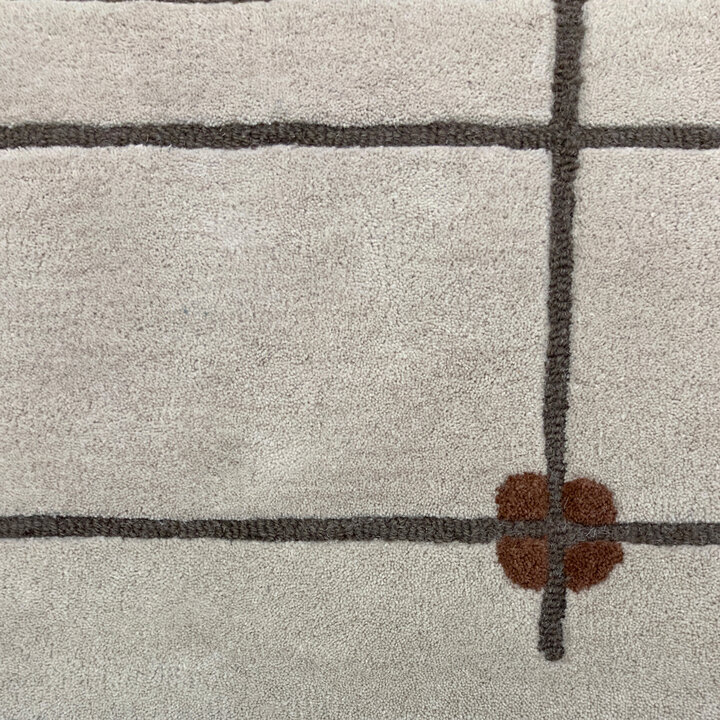 Geometrisch vloerkleed  - Brunello Dots Terracotta