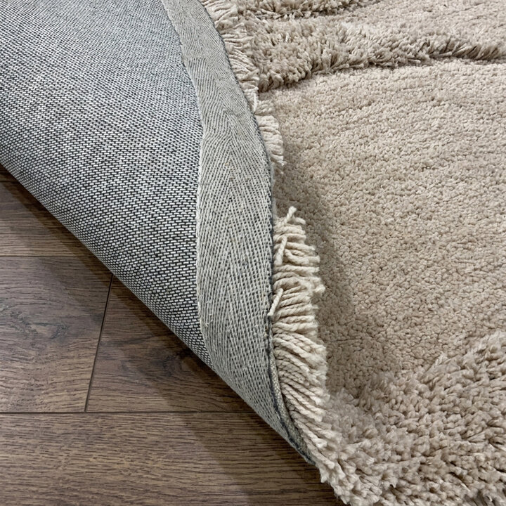 Organisch vloerkleed - Odette Curves Taupe